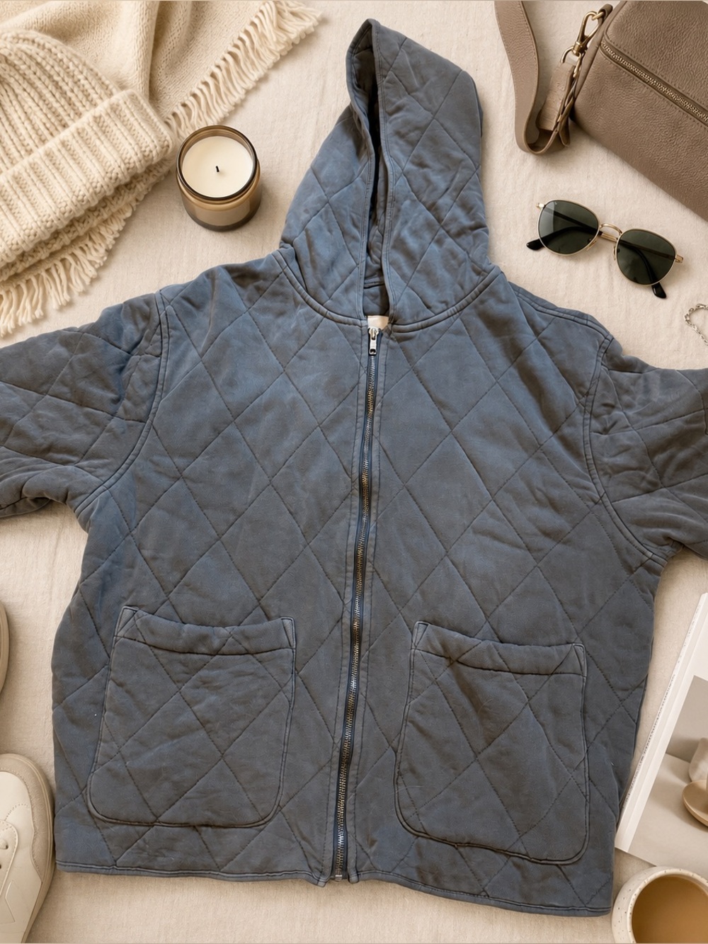 Out From Under Quilted Hooded Jacket